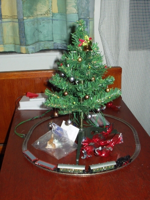 Christmas tree train